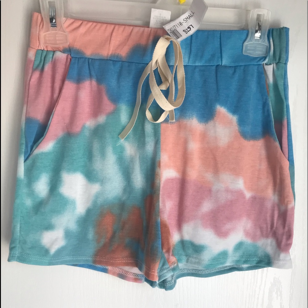 BNWT BOUTIQUE BIBI  Tie Dye Lounge Shorts. SIZE:Small
